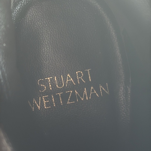 (E4) Stuart Weitzman Brown Suede Chunky Heel Lace Up Platform‎ Boots Size 7.5 - Picture 13 of 13